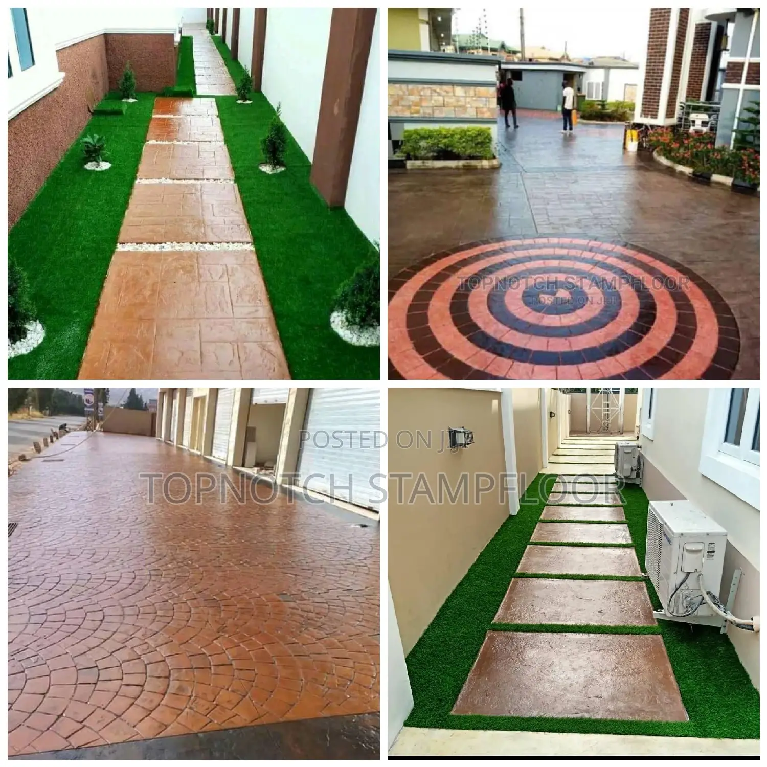 Interior and Exterior Modern Design Concrete Floor Work