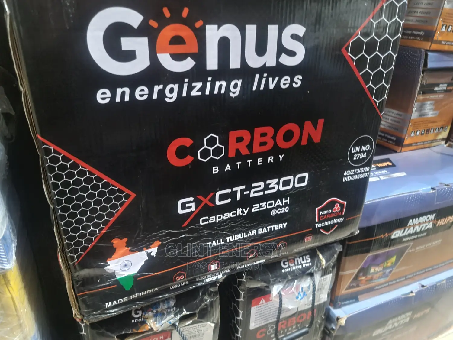 230ah 12v Genus Indian Tubular Battery 230h