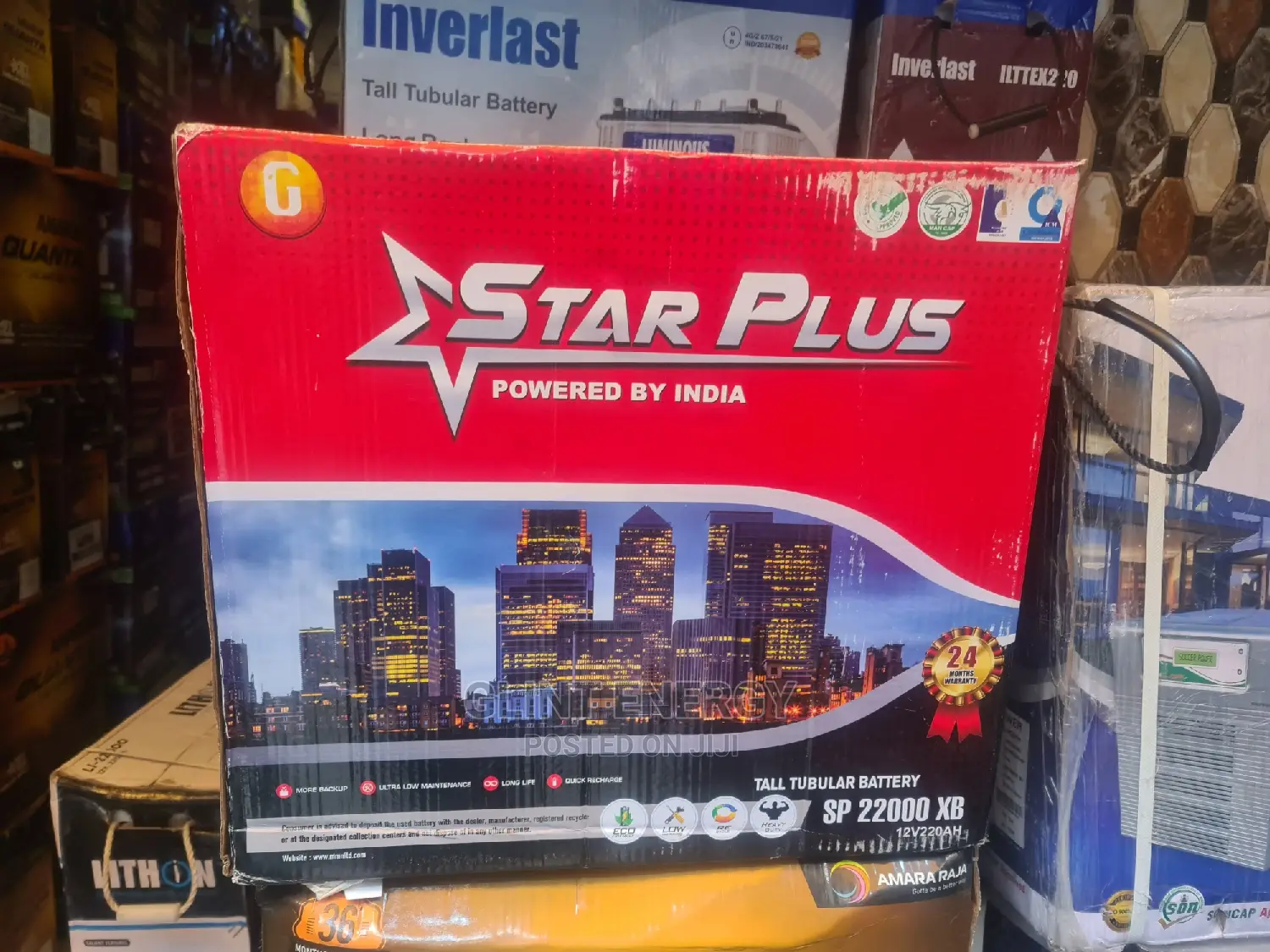 220ah 12v Star Plus Tubular Battery