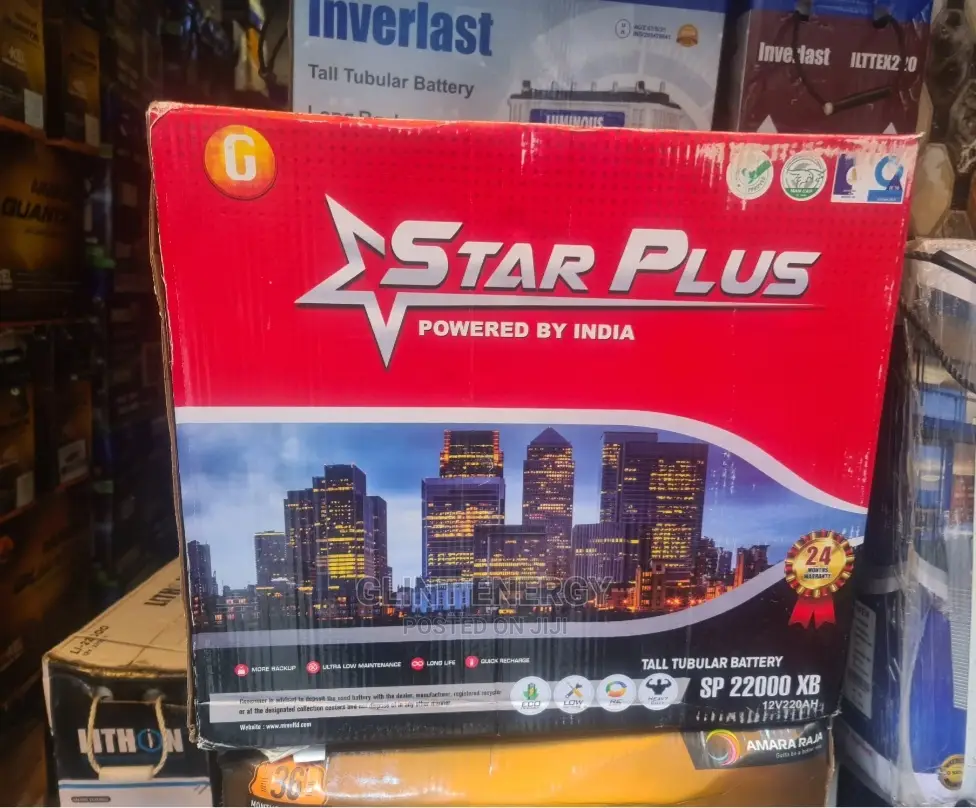 220ah 12v Star Plus Tubular Battery
