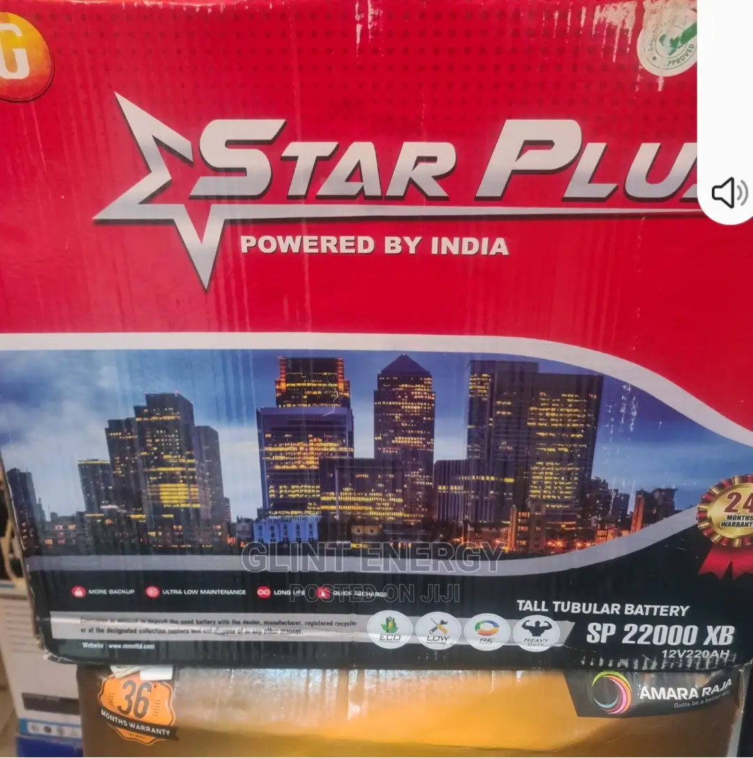220ah 12v Star Plus Tubular Battery