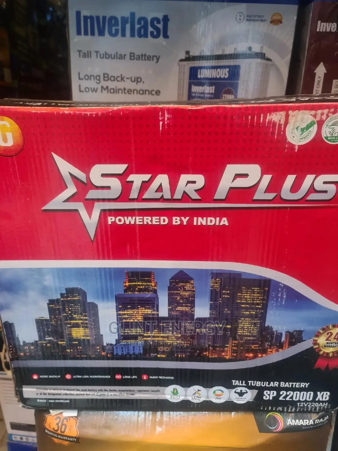 220ah 12v Star Plus Tubular Battery