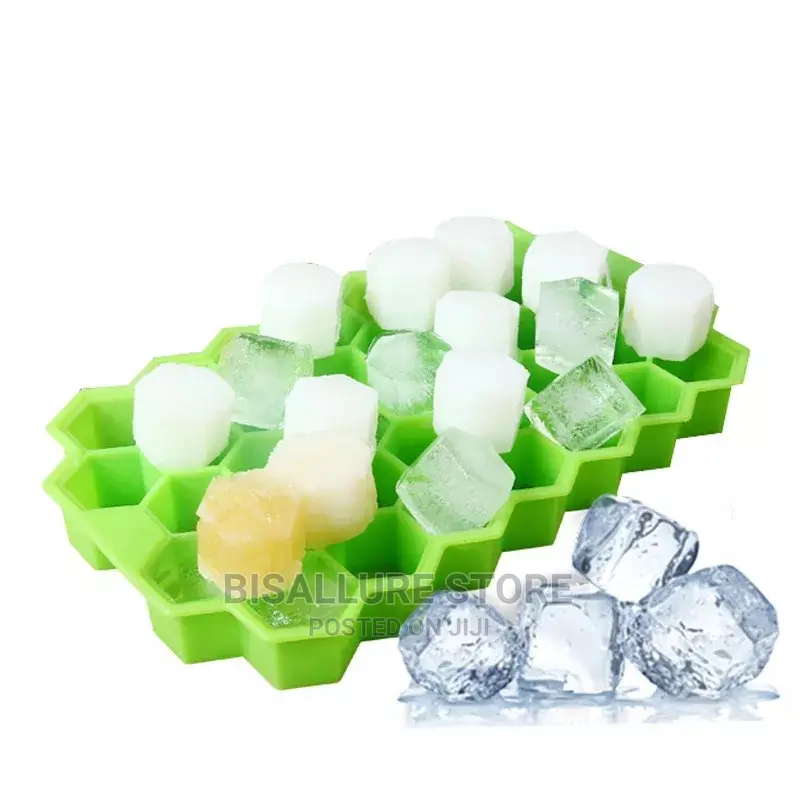 Silicon Ice Cube Tray Mold With Cover -37cube