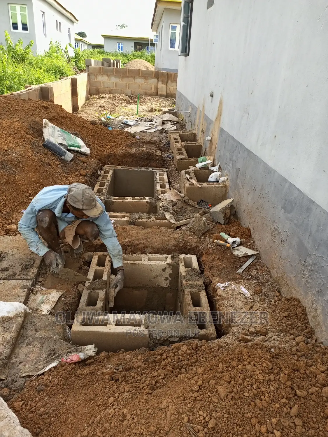 Bio Digester Sewage Construction for Toilets