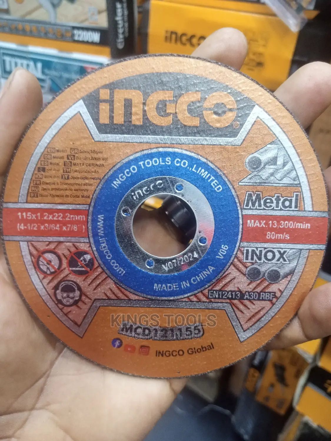 4.5" Cutting Disc Ingco