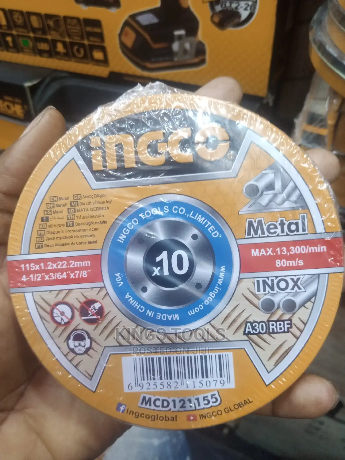 4.5" Cutting Disc Ingco