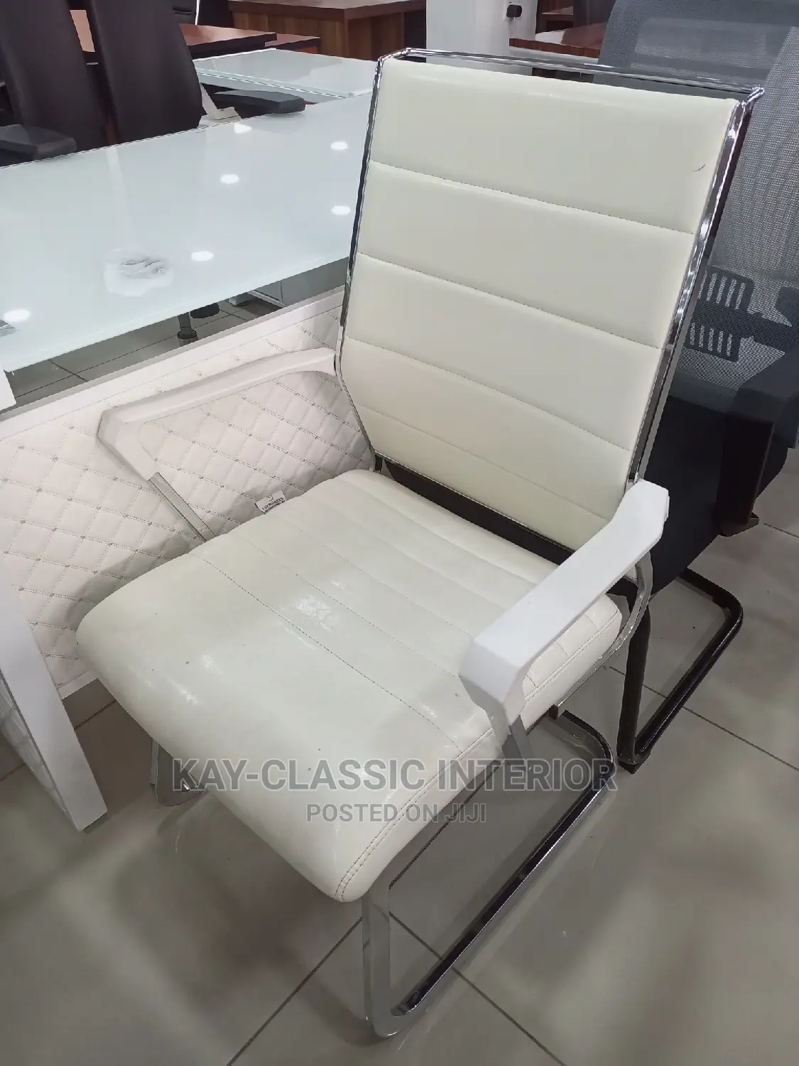 Secretary White Swivel and Chair