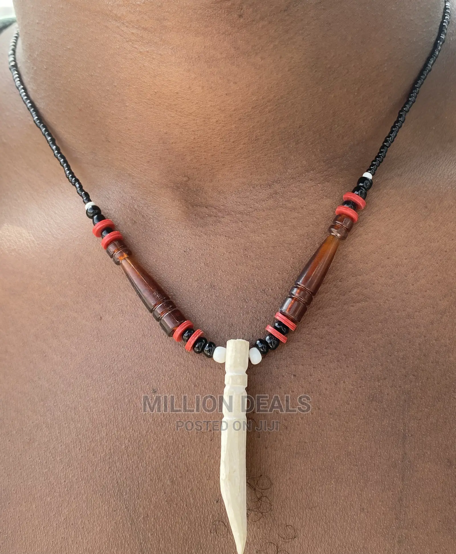 Classic Afro Inspires Men’S Necklace