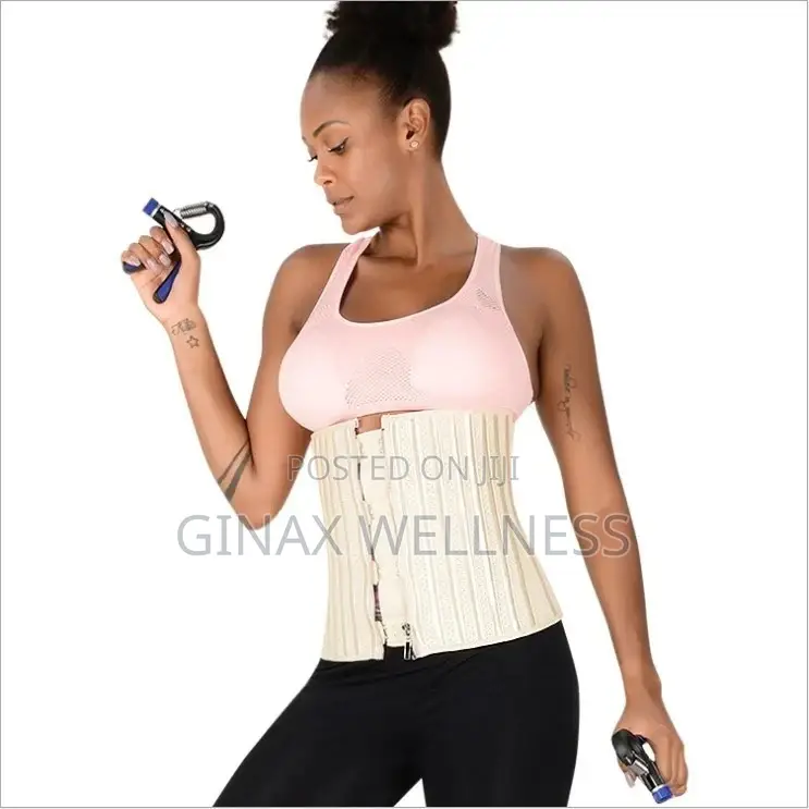 29 Steel Bone Waist Trainer With Zip and Hook (Latex)