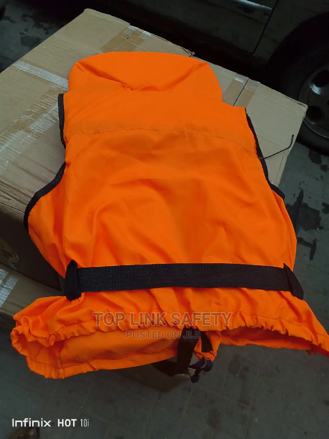 Protective Water Life Jacket With Cap .