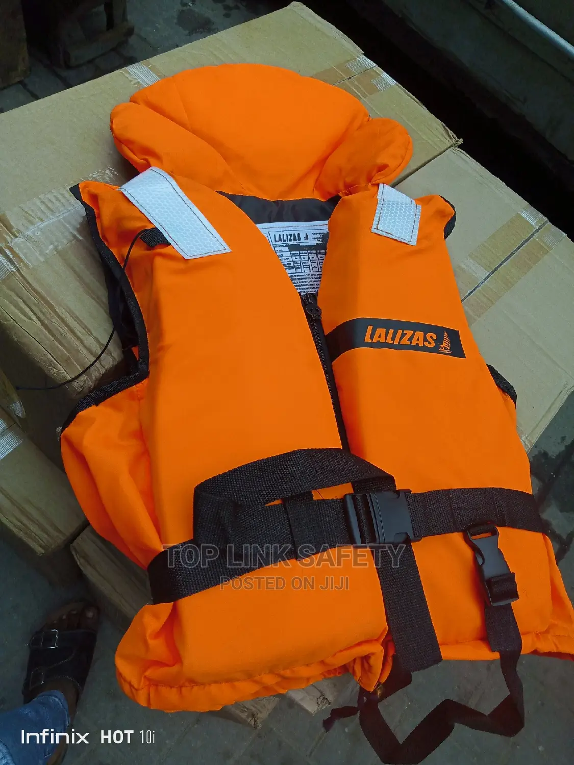 Protective Water Life Jacket With Cap .