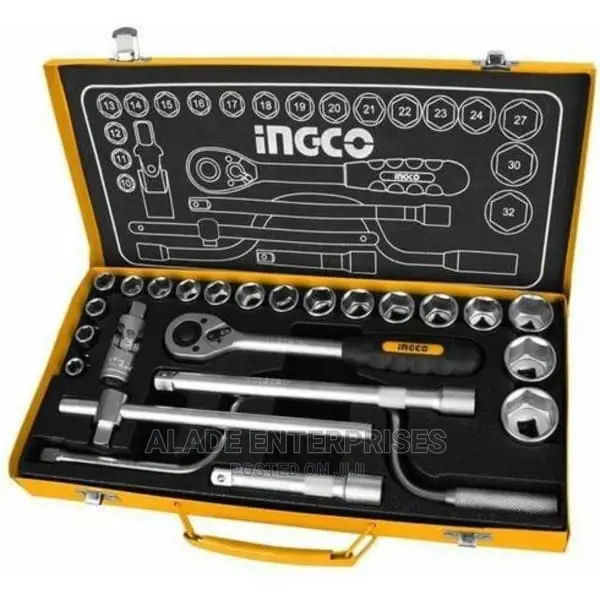 Ingco - 24 Pieces 1/2 Socket Set Industrial