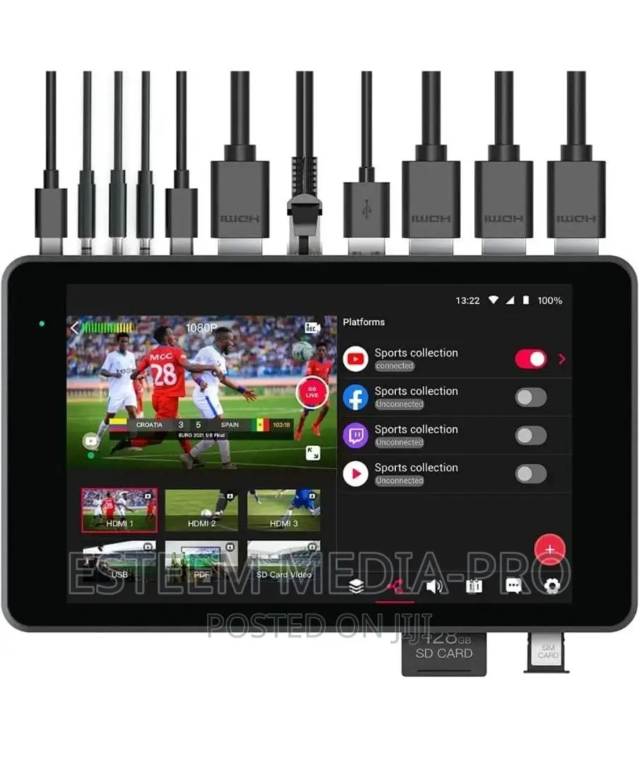 Yolobox Pro Live Streaming Switching, Wifi, 4g, Hdmi 1 XSD