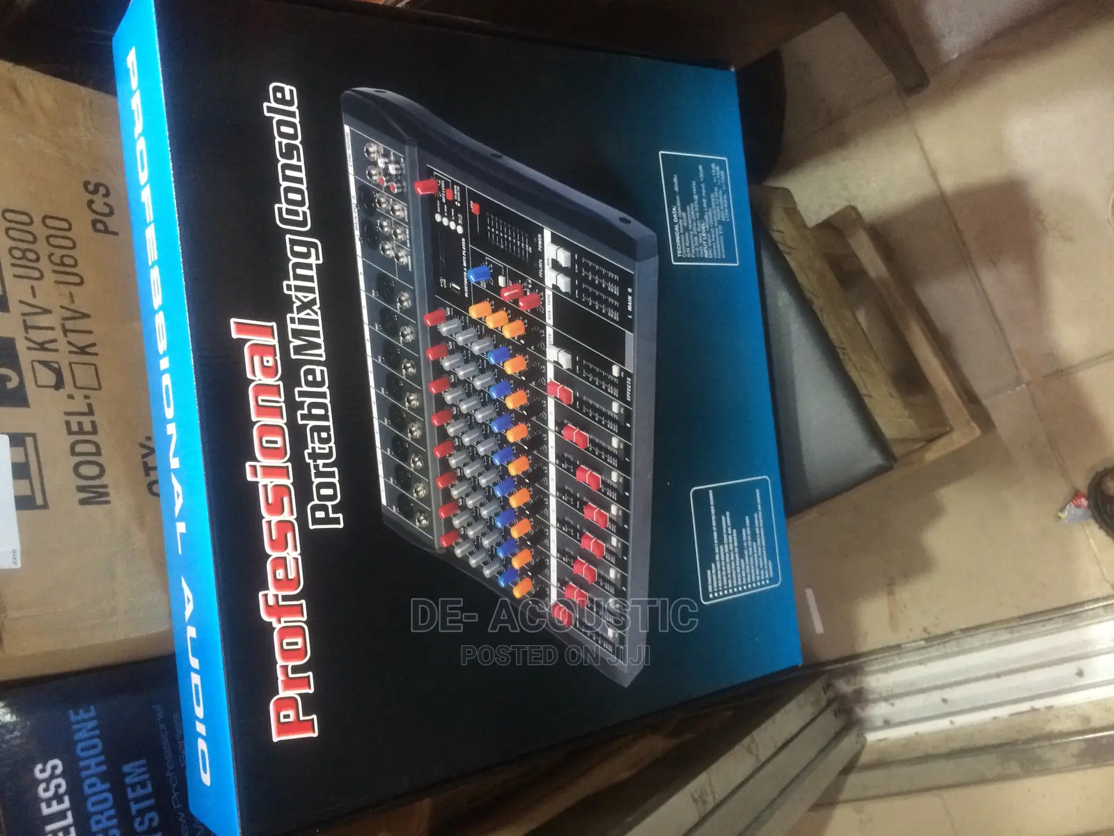 8 Channel Mixer With USB and SD Card