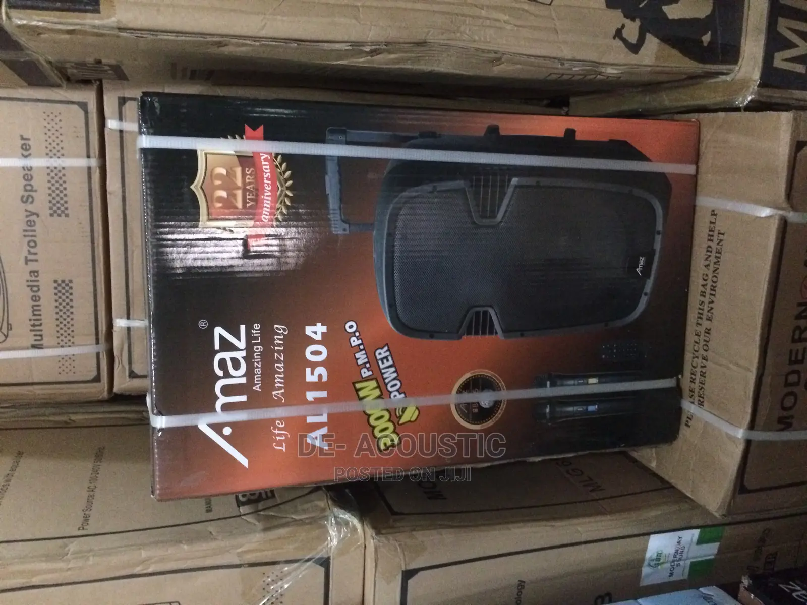 AMAZ AL1504 15inches Portable Bluetooth PA System Speaker