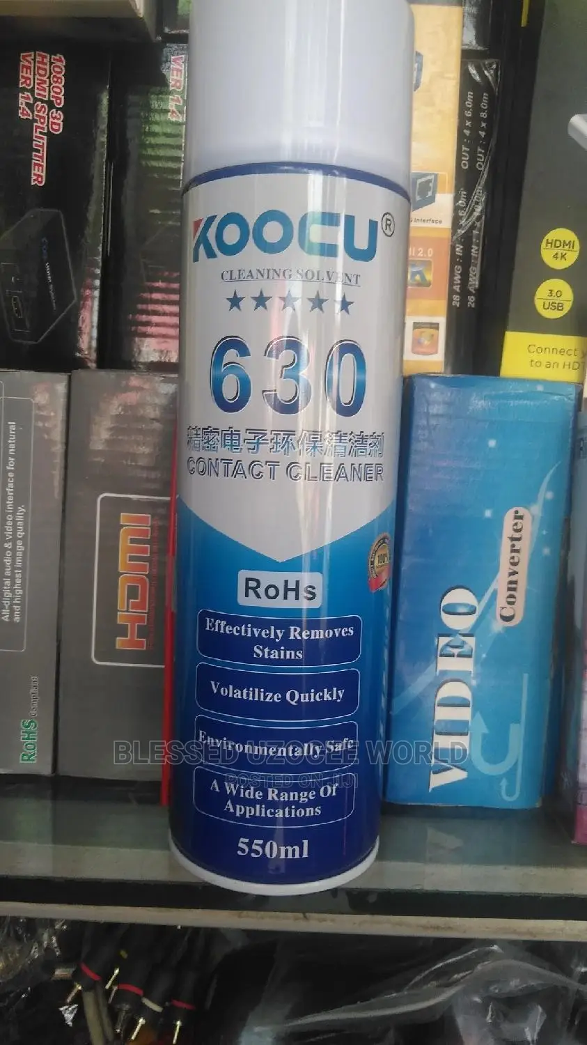 Koocu Contact Cleaner 630 Cleaning Solvent Spray Removal