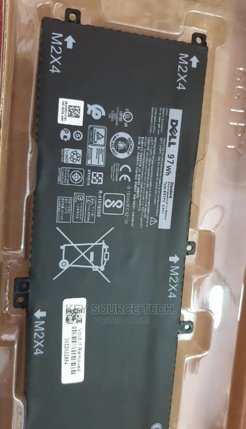 Dell 6gtpy 97wh Laptop Battery for 15-9560 P56f002 15 9570