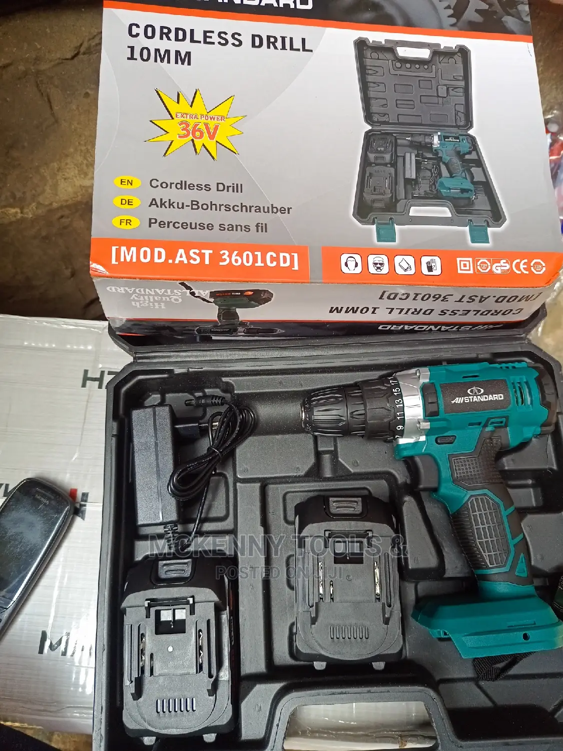 Screw Machine 36v Cordless Lithium Battery