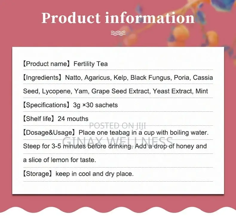 Fertility, Fibroid and Womb Detox Tea
