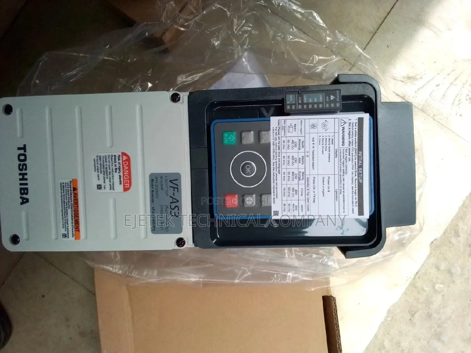 Toshiba Vfd Inverter 5.5kw/7.5hp 380v