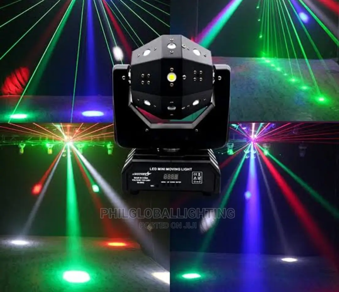 Laser With Led Rotating Moving Head
