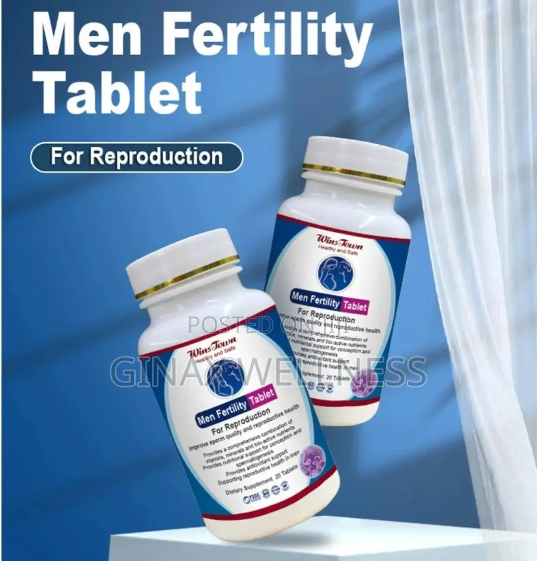 Men Fertility Tablet for for Sperm Quality and Reproduction