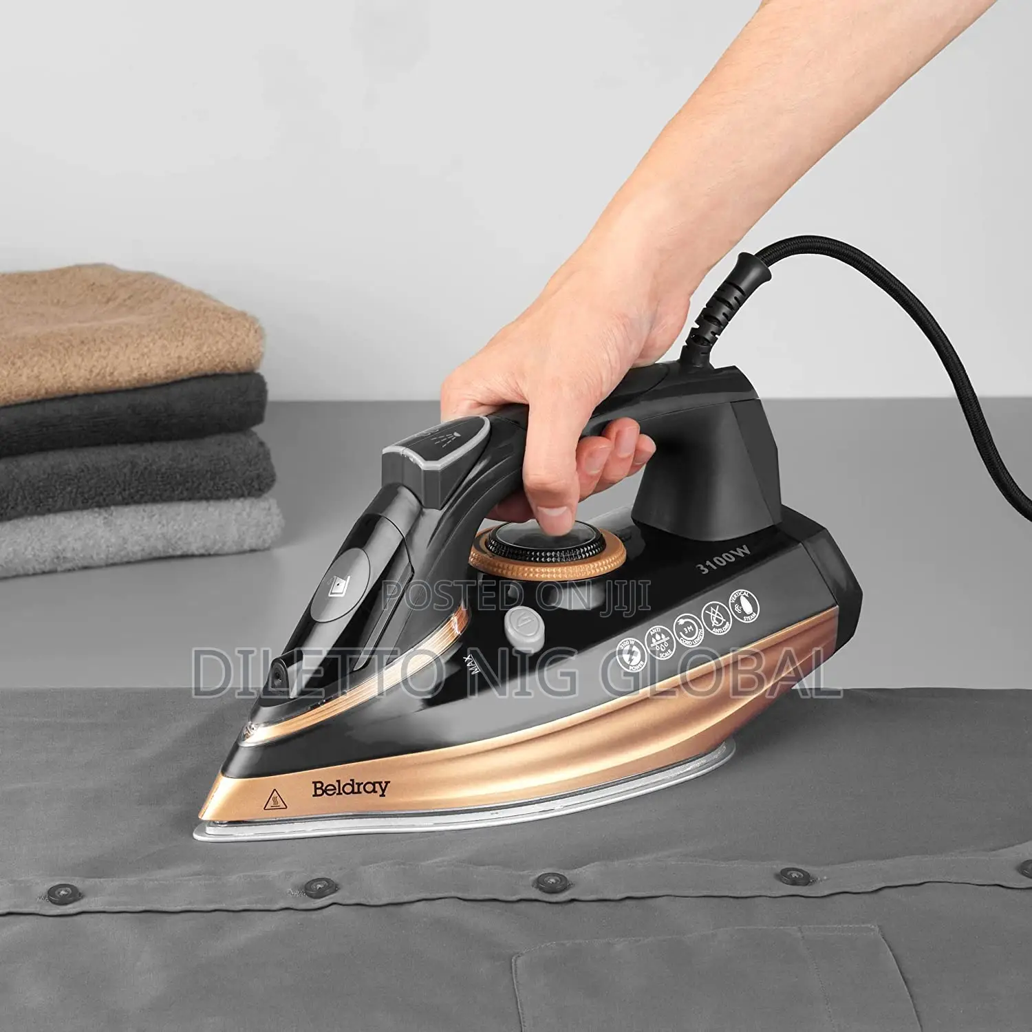 Beldray BEL0820NC Ultra Ceramic Steam Iron, 3100w