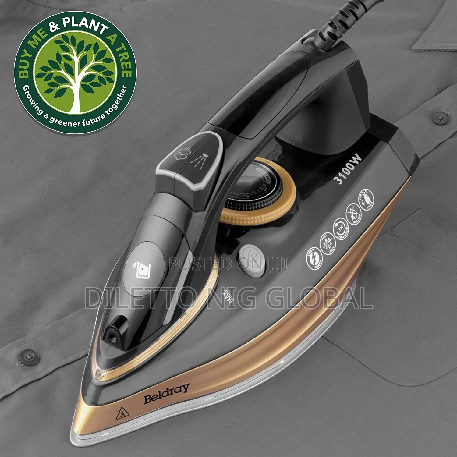 Beldray BEL0820NC Ultra Ceramic Steam Iron, 3100w