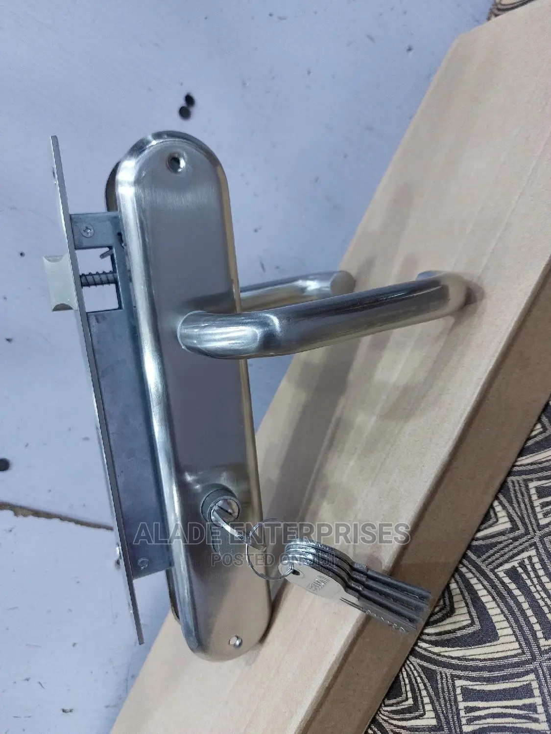 Italian Belloni Cylinder Lock With Brass Key