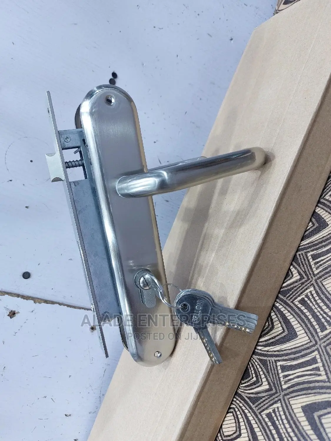Italian Belloni Cylinder Lock With Brass Key