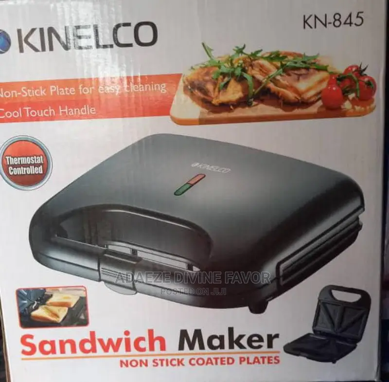 Kinelco KN-845 Non-Stick Coated Plates Sandwich Maker