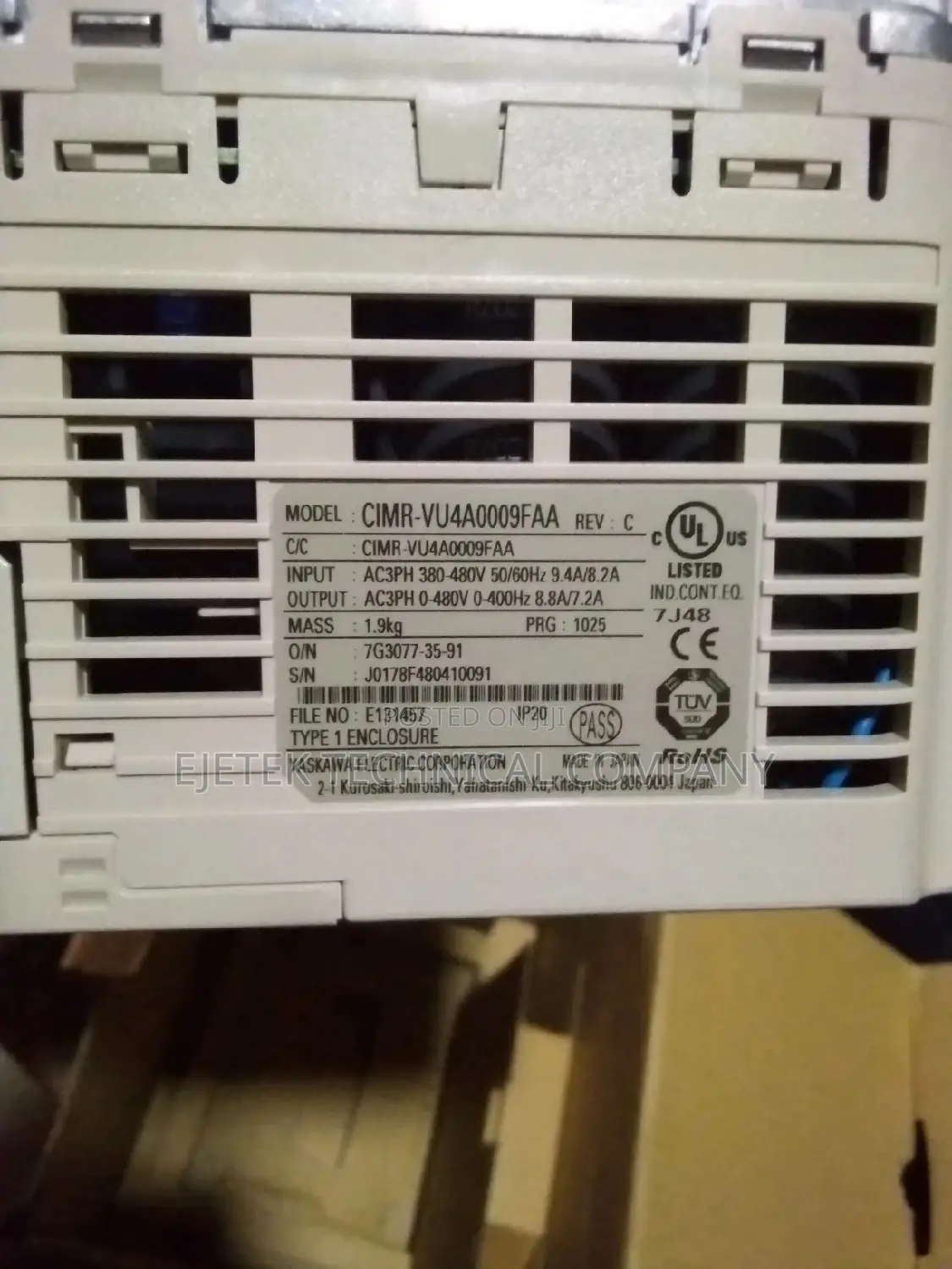 Yaskawa Vfd Inverter 2.2kw/3hp 380v
