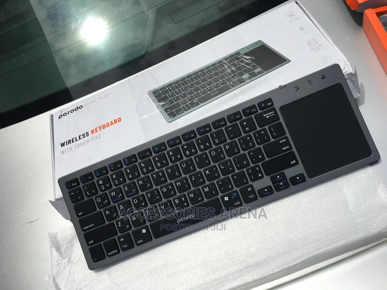 Porodo Wireless Keyboard With Touchpad
