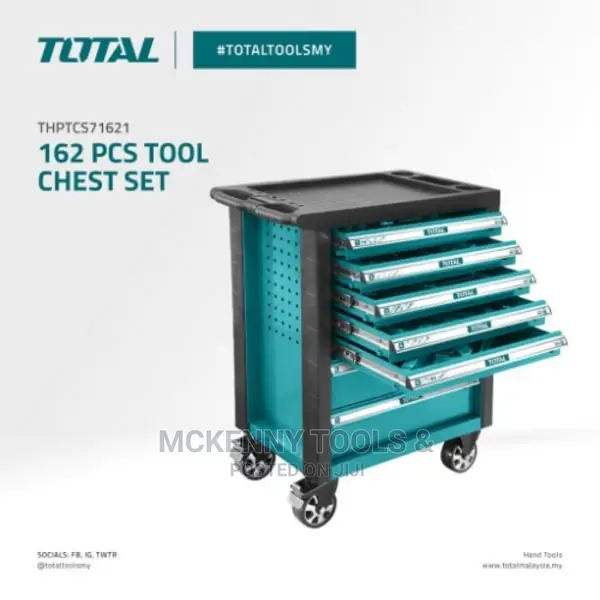 Total Tool Chest Set - Thptcs71621 - 162 Pieces
