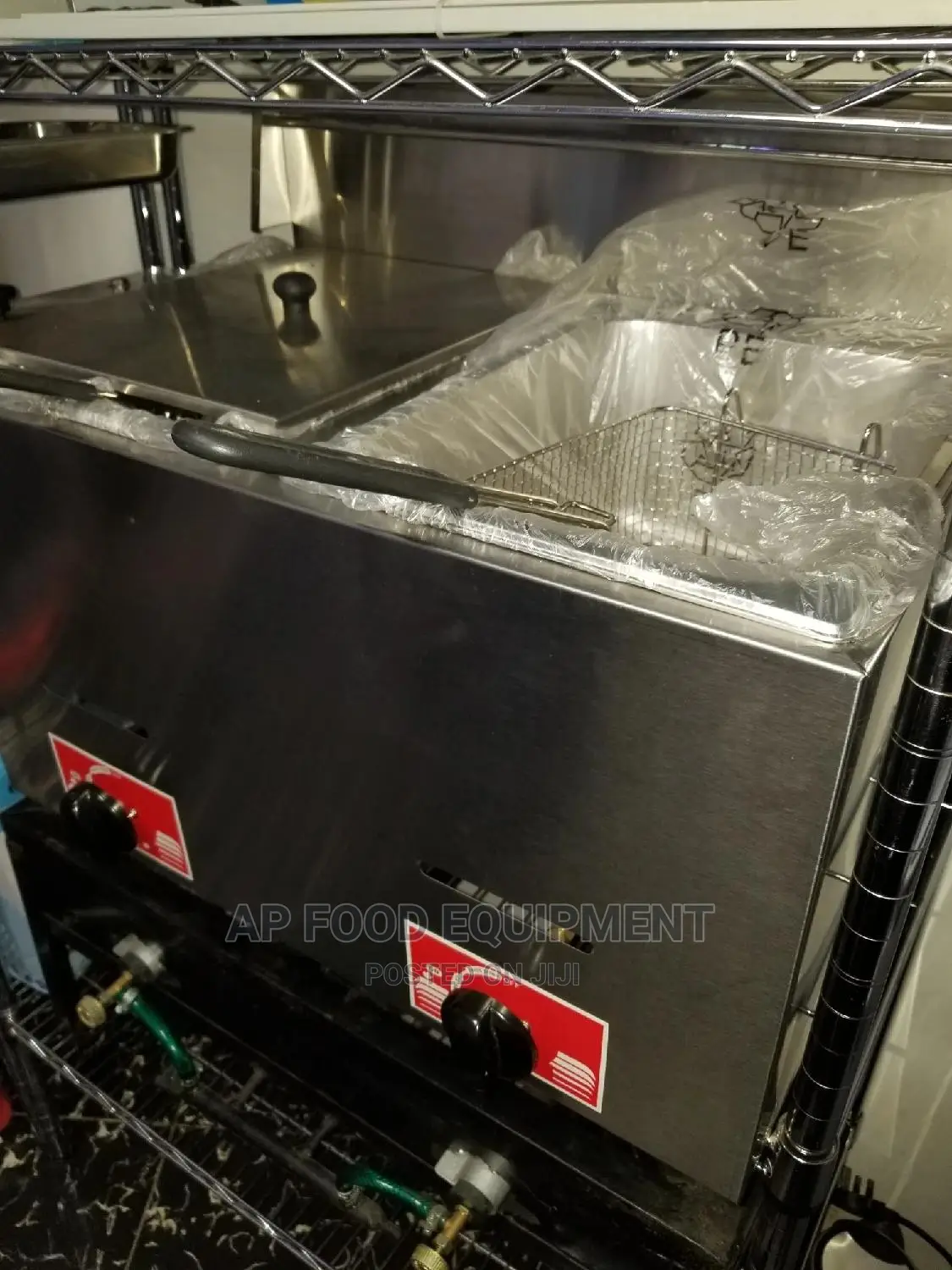 10+10=20litres Industrial Deep Fryer.