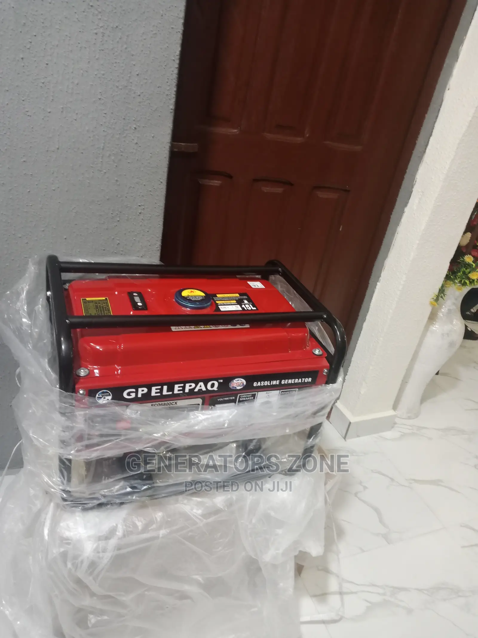 Elepaq 3.5kva Ec6800cx Manual Red Tank Gasoline Generator.
