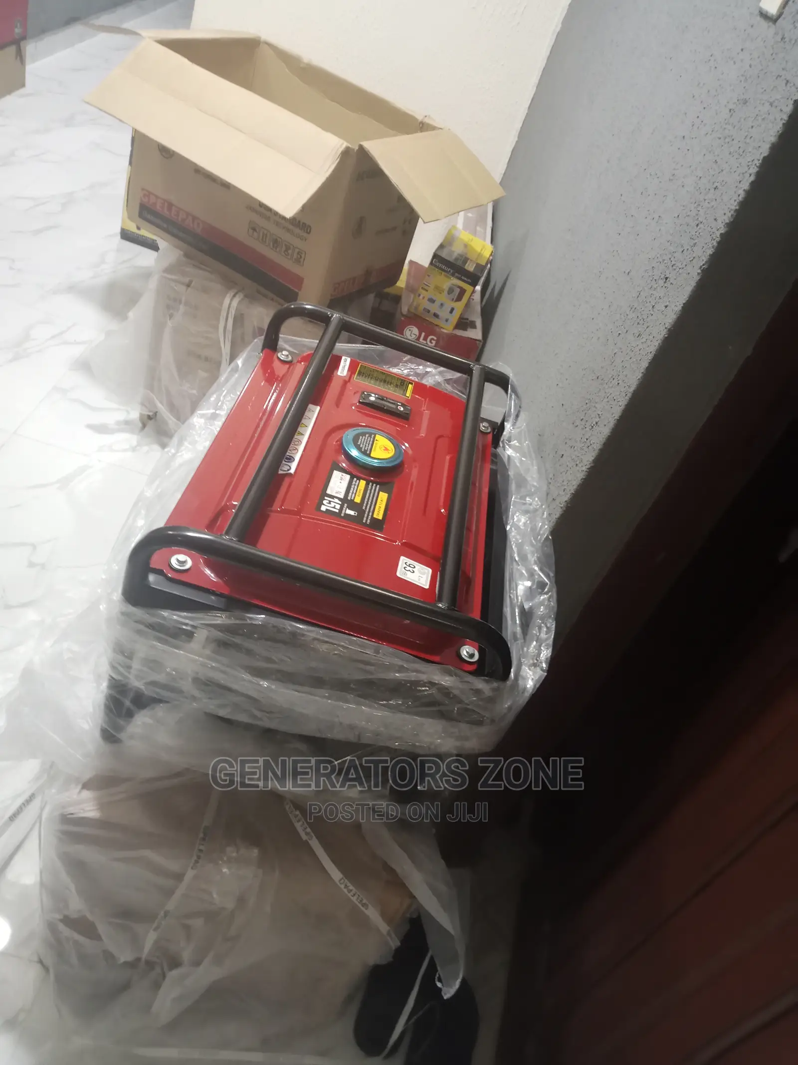 Standard Red Tank Elepaq 3.5kva Manual Generator
