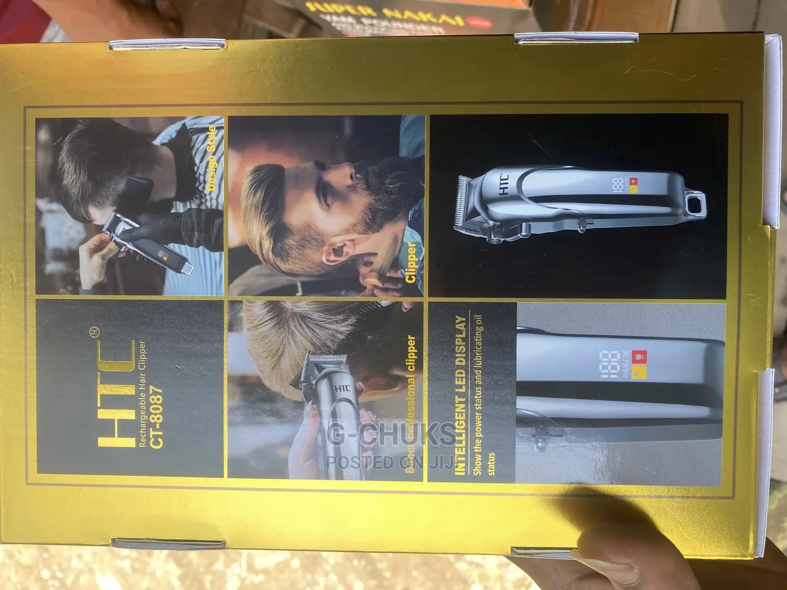 Newly Improved HTC Rechargeable Professional Hair Clipper