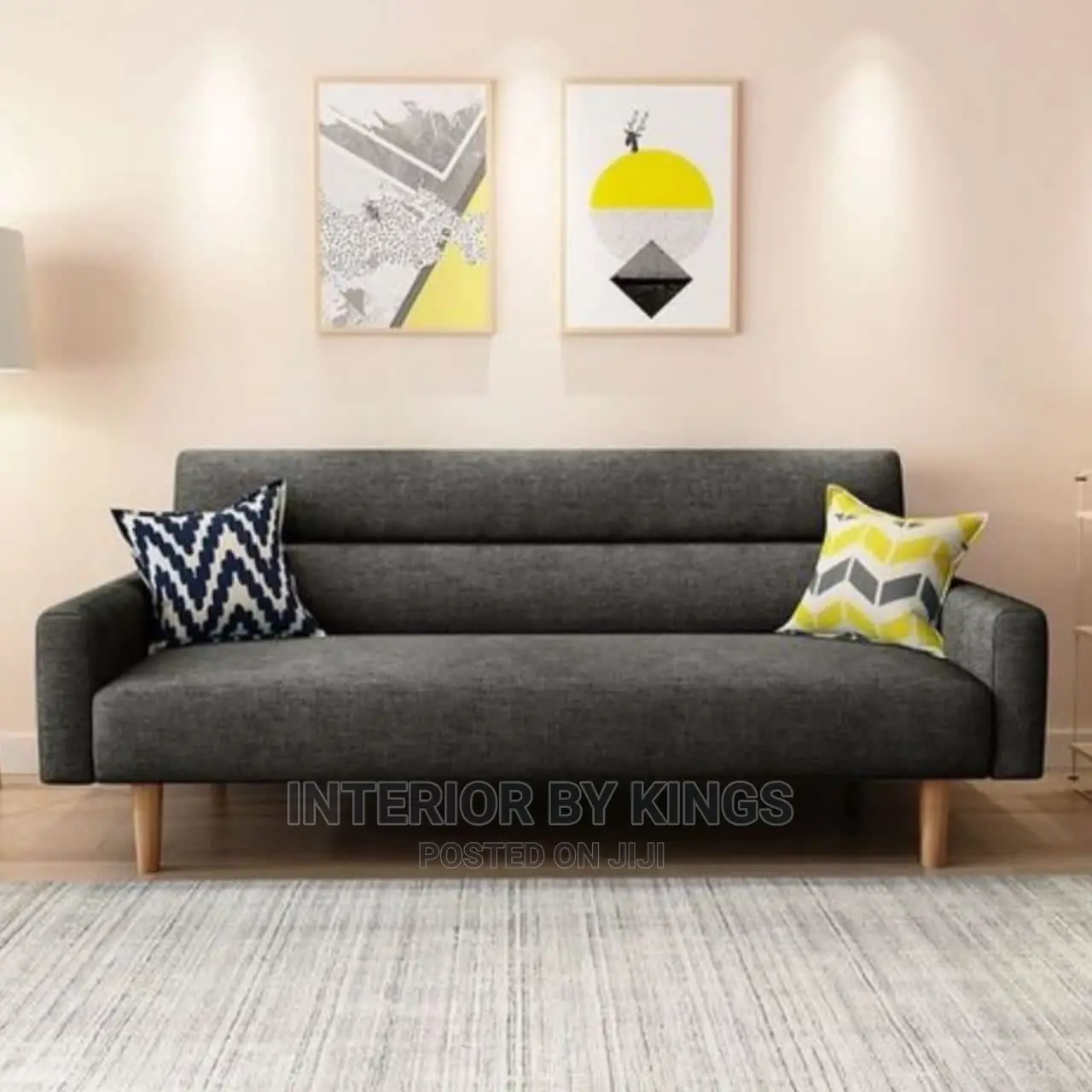 3seater Fabric Sofa Can Come in Colors of Your Choice
