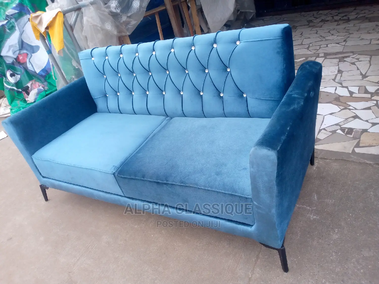 Modern 3 Seater Living Room Fabric Made Sofa Chair.