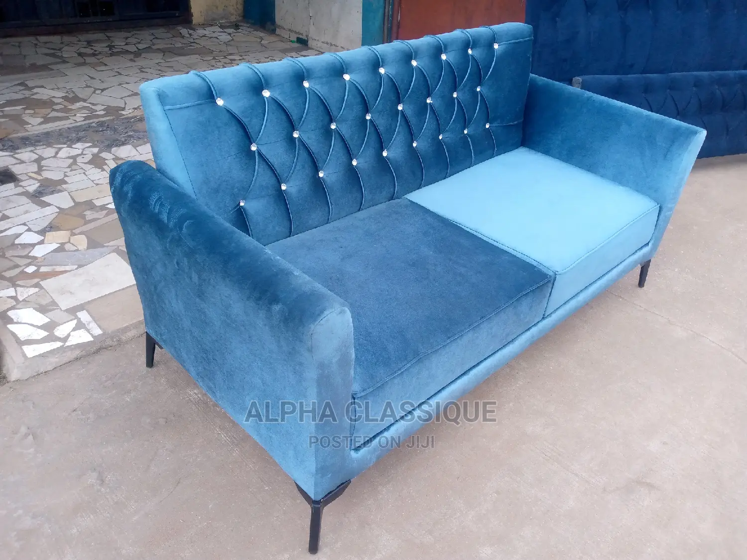 Modern 3 Seater Living Room Fabric Made Sofa Chair.
