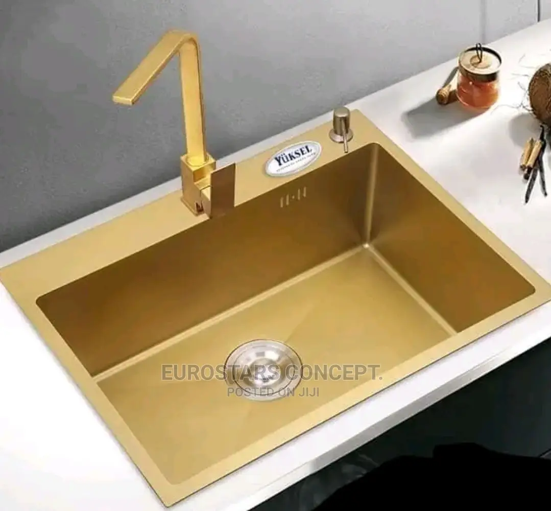 Only Bowl Kitchen Gold Sink