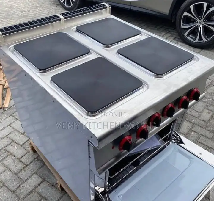 Gas Cooker 6 Burner Hot Plate With Oven