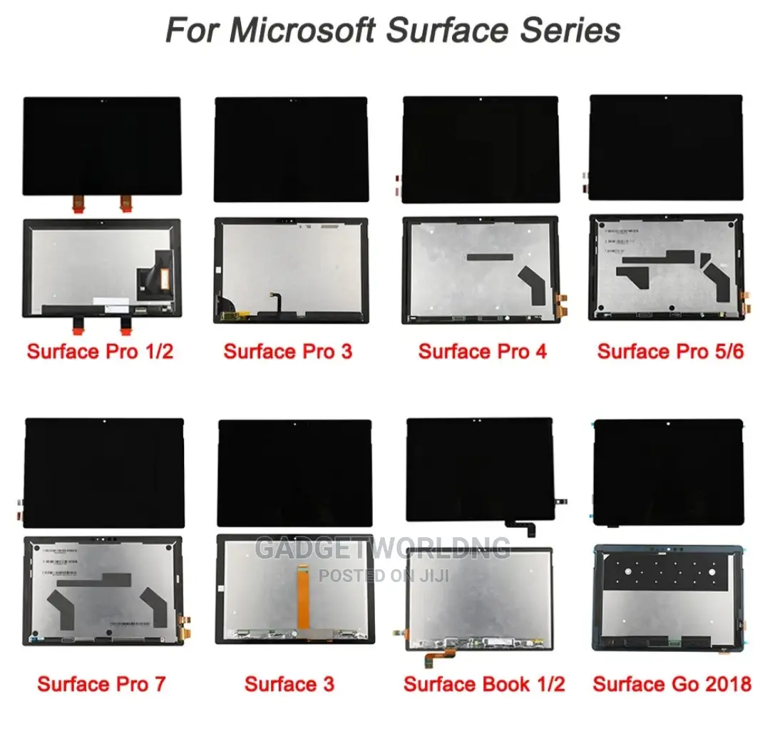 Microsoft Surface Pro 2 3 4 5 6 7 8 Screen Repair Service