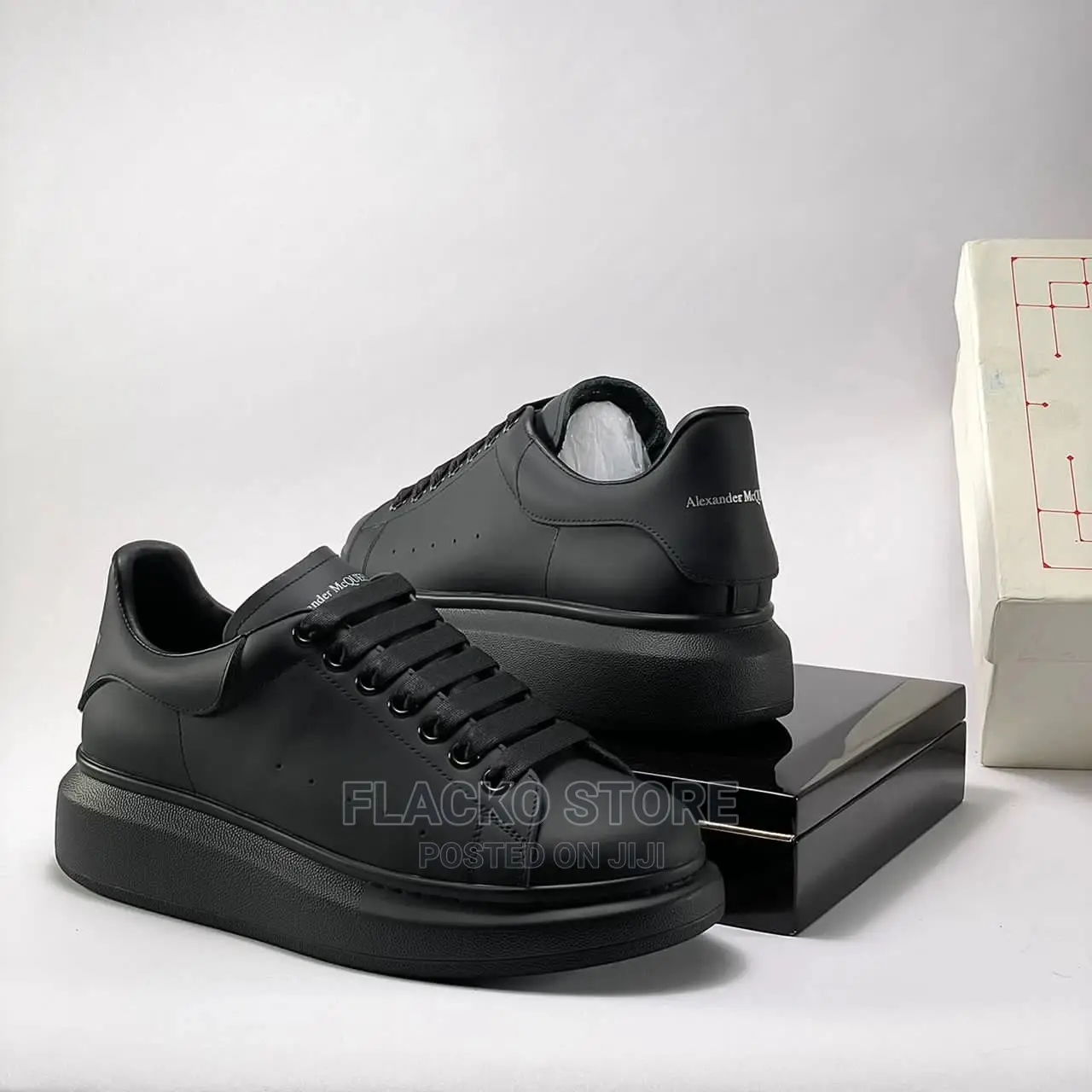Original Alexander Mcqueen Black White Sneakers Available
