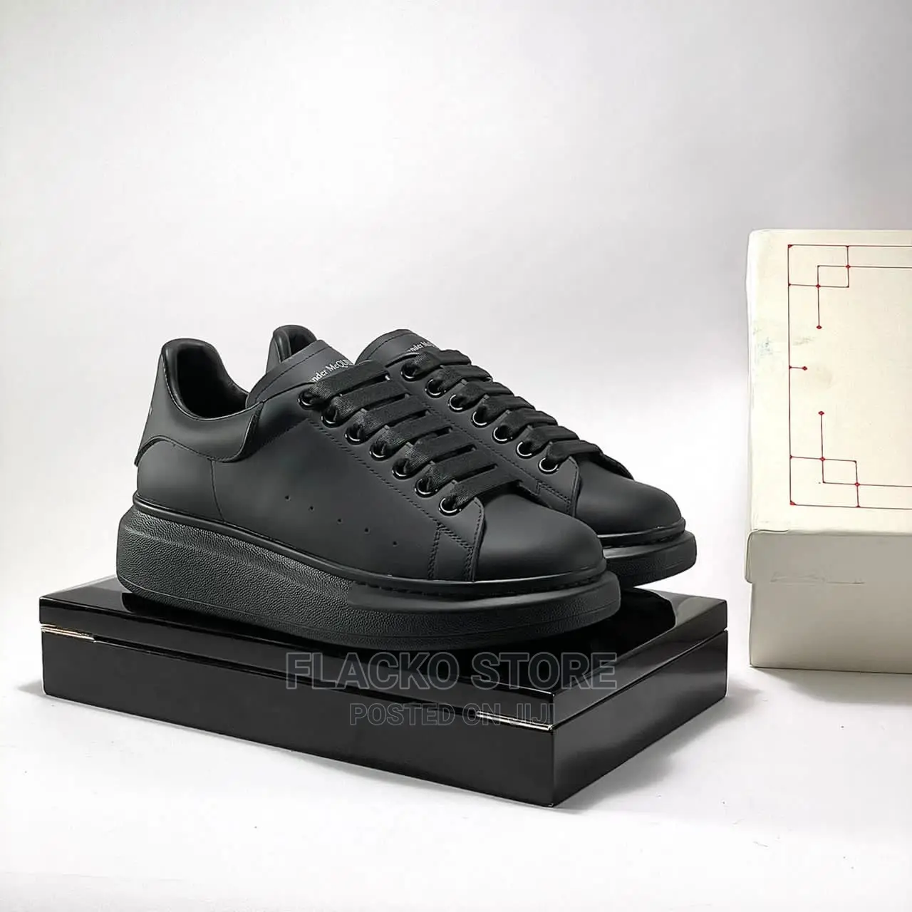 Original Alexander Mcqueen Black White Sneakers Available