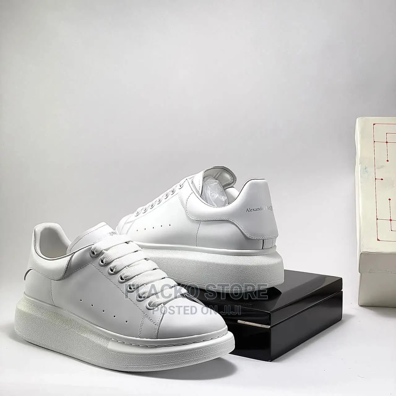 Original Alexander Mcqueen Black White Sneakers Available