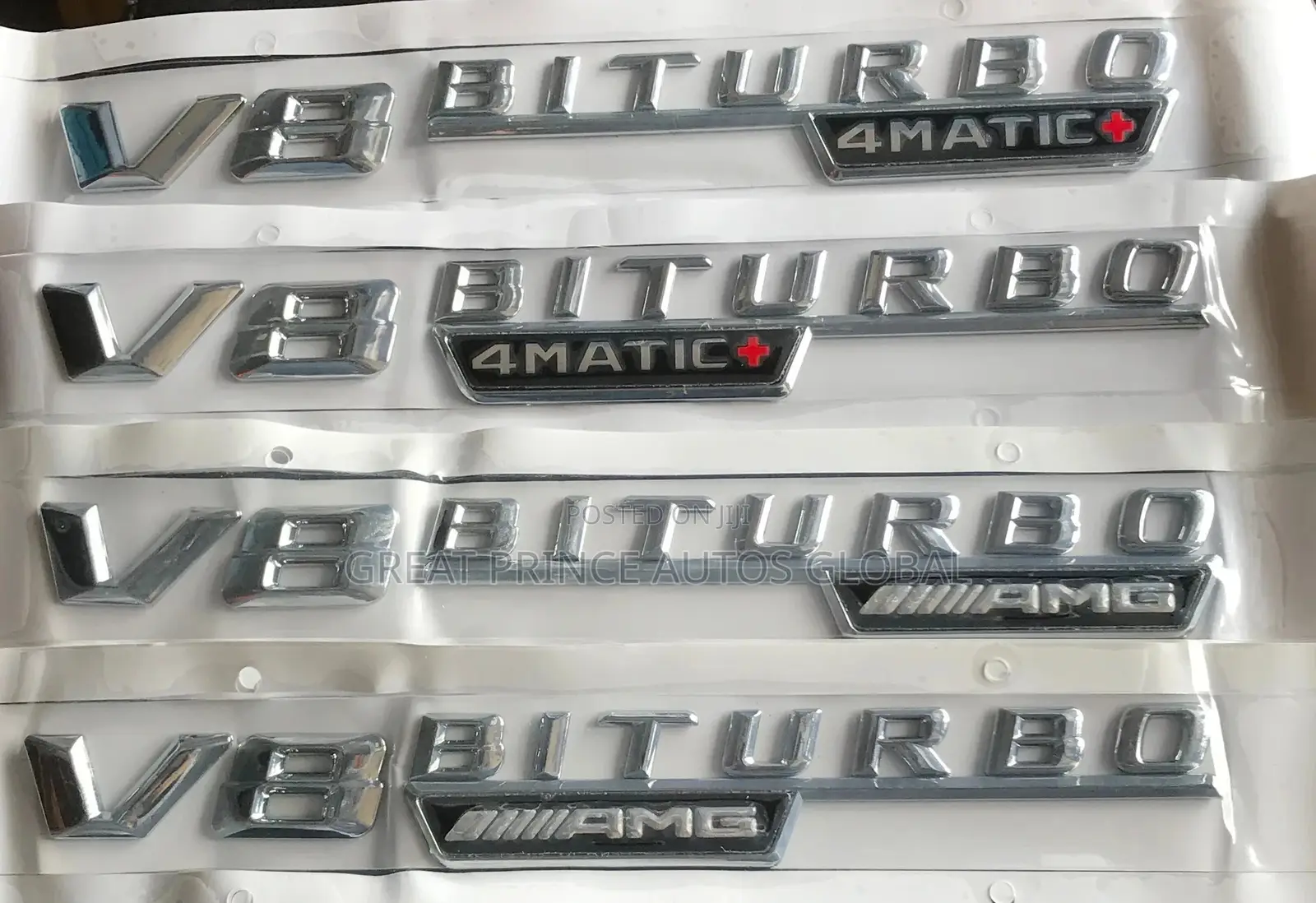 V8 Biturbo Emblem, Biturbo 4matic ,Biturbo AMG