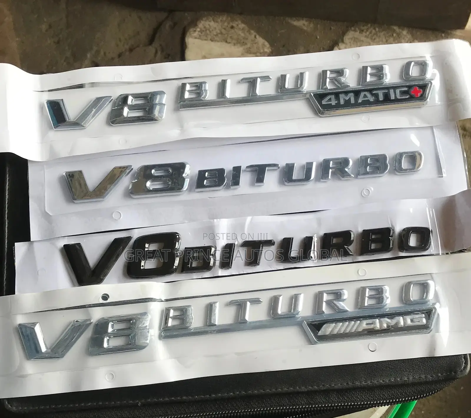 V8 Biturbo Emblem, Biturbo 4matic ,Biturbo AMG