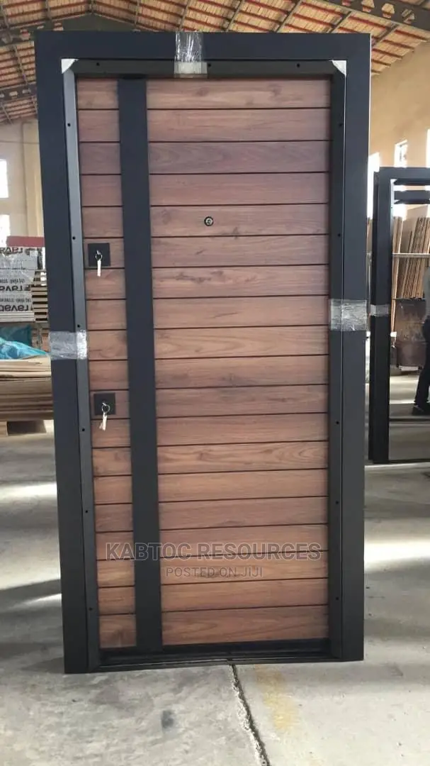 Wood Finished Luxury Steel Doors